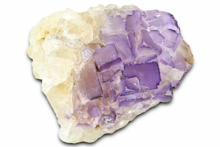 Purple Cubic Fluorite Crystal Cluster - Pakistan #361457